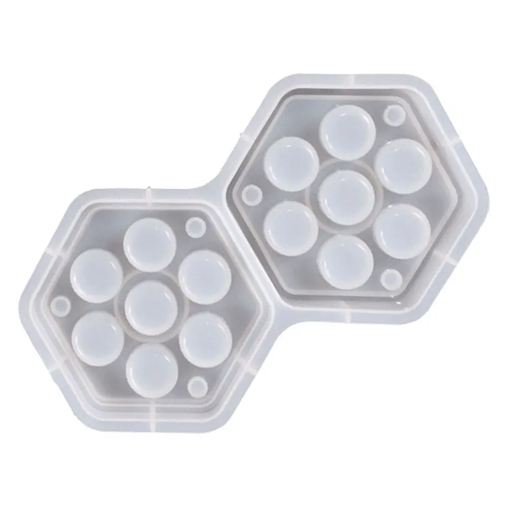 

Силиконовая форма для литья из эпоксидной смолы: шестиугольная шкатулка для украшений, органайзер для мелочей, декоративный элемент