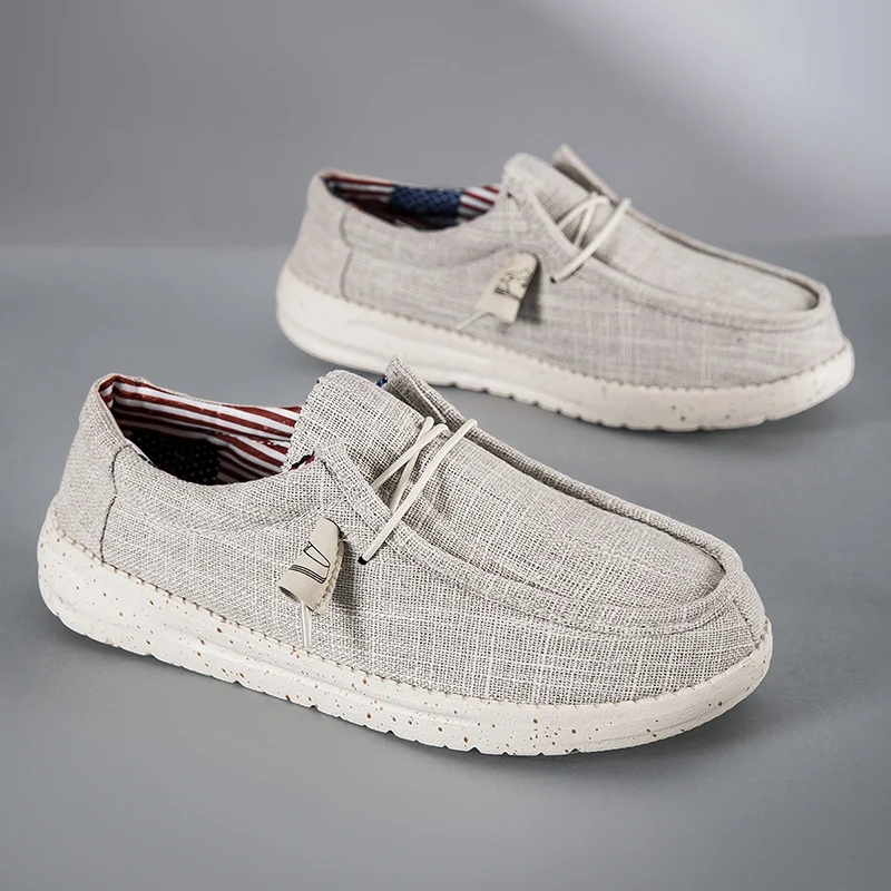 Big Size 48 49 50 Men Slip On Loafers Breathable Elastic Quick Laces Lightweight Non Slip Casual Shoes for Daily Travel Driving