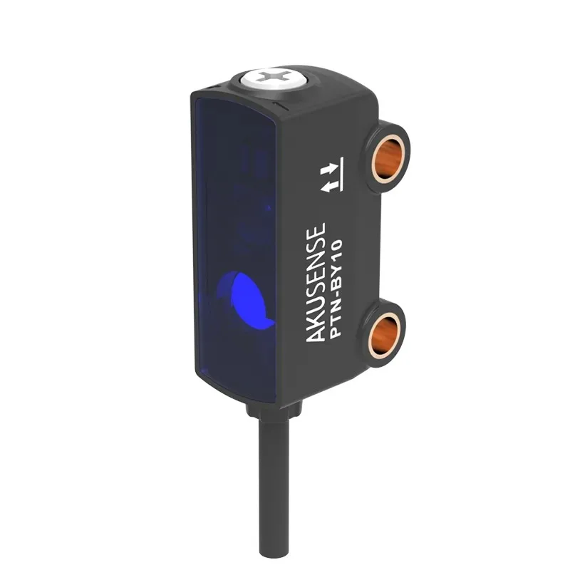 AKUSENSE PTN-BY10NO 5-100 مللي متر NPN خط الإنتاج بطارية روبوت ضبط المدى منتشر مربع الكهروضوئية مفتاح مستشعر الضوء على