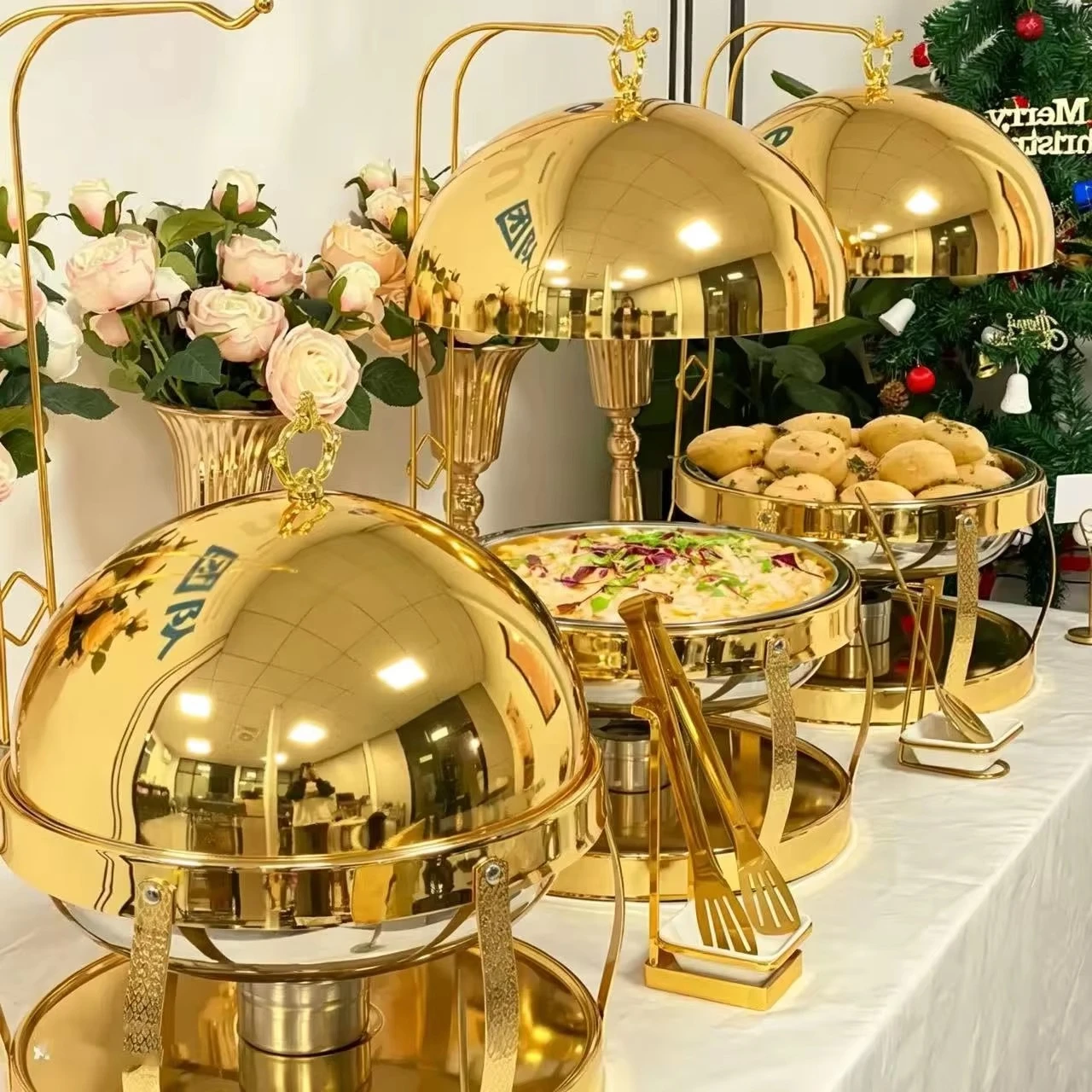 Hotel restaurant buffet utensils, banquet luxury cooking utensils, exquisite insulators