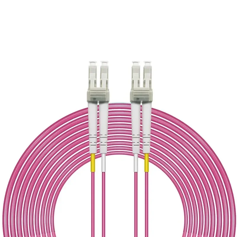 ZJ OM4 10 Gigabit Multimode Fiber Optic Patch Cord 1-100m 50/125 2.00mm 10/40/100Gbps 2 core Duplex Fiber Jumper Pigtail