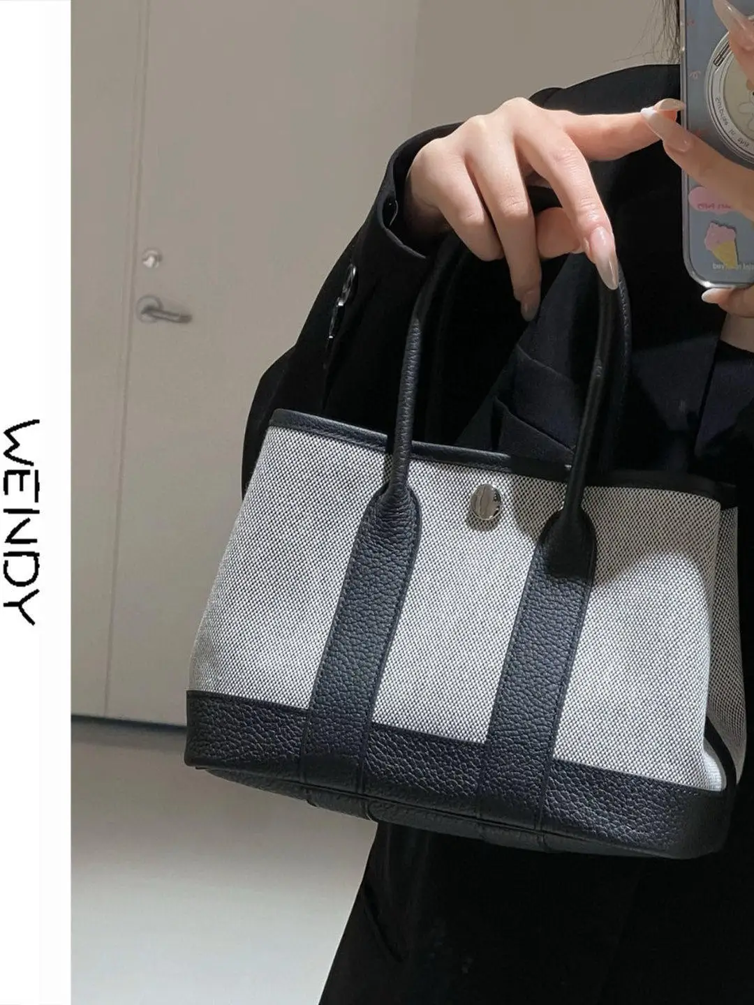 

Large Capacity Leather Handbag Garden Bag 2026 New Autumn Winter High End Lightweight Shoulder Crossbody Bag Soft Korean Style