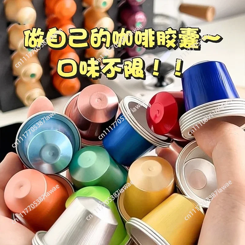 Standard coffee capsule sealing machine, white heat sealing machine 100 aluminum shell 100 aluminum film
