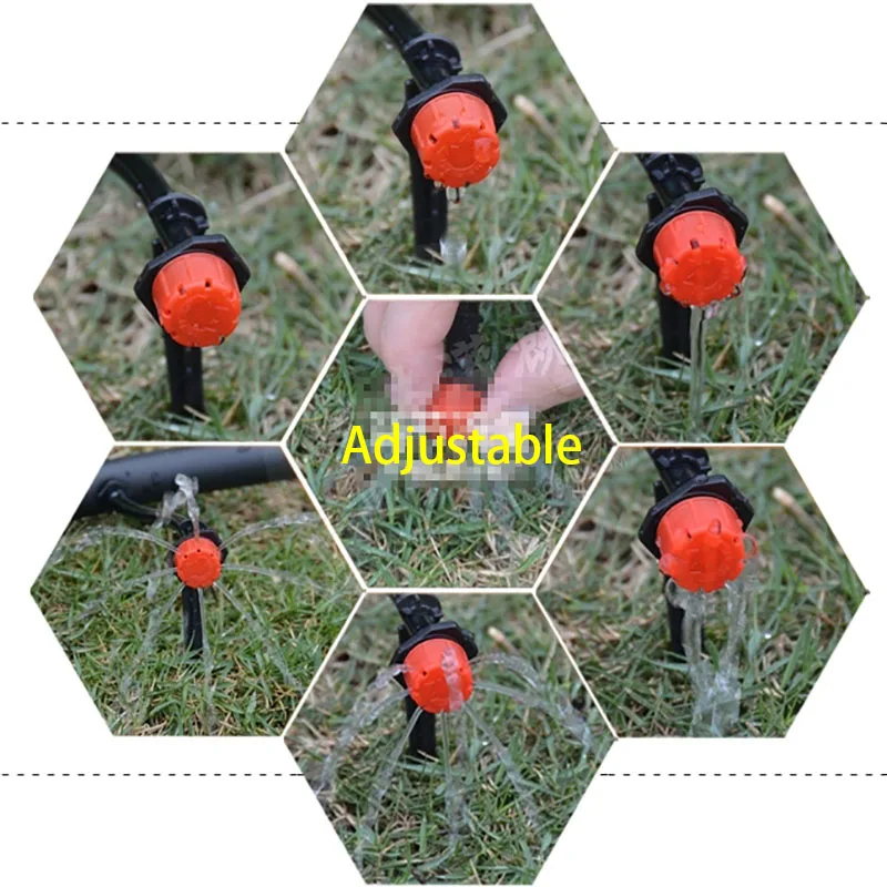 5M Watering System Automatic Drip Irrigation Hose Connector 4/7mm Water Sprinklers Plant flowers Garden Tools Cooling System