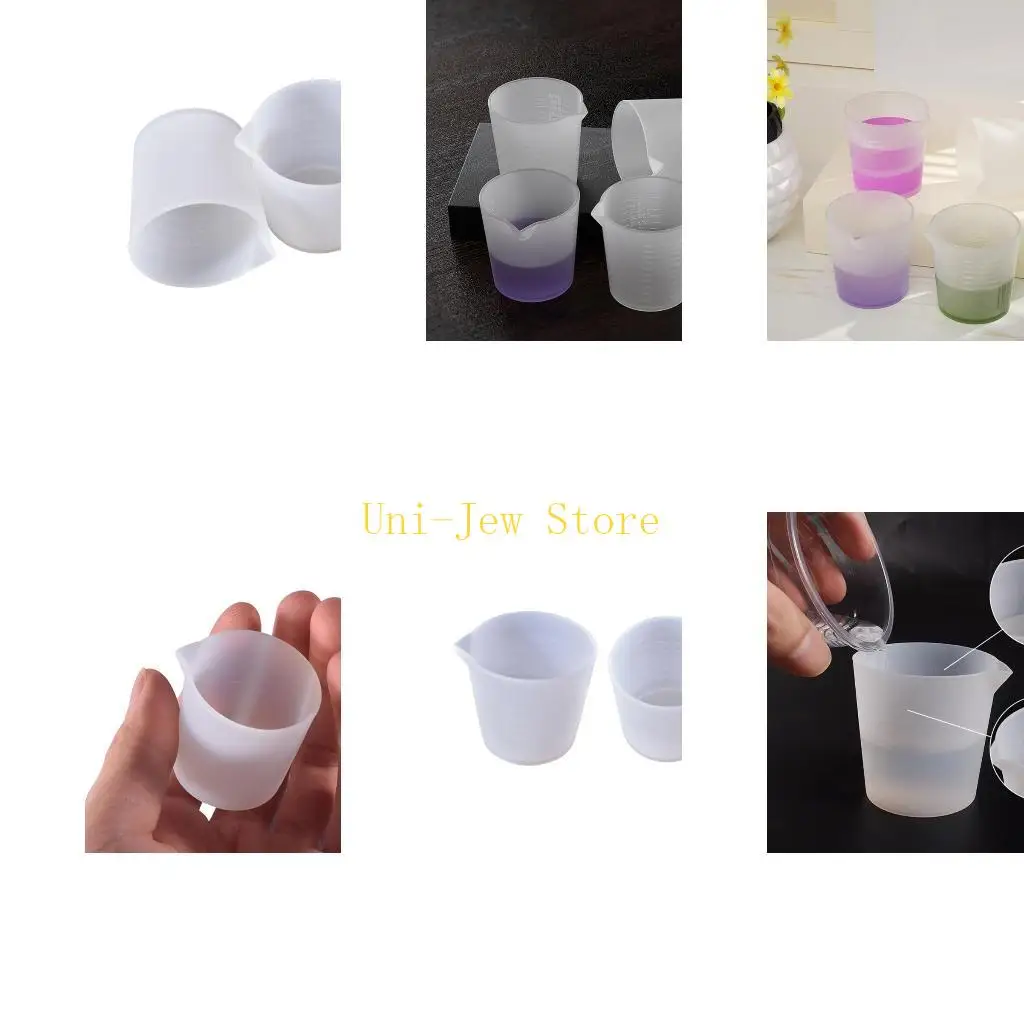 40GB 2 PCS Cazos mezcla antiadherentes tono preciso tono tonificación toneladas silicona para proyectos resina