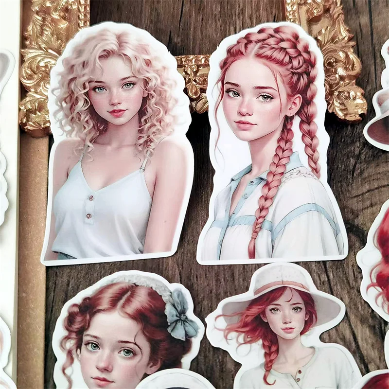 Creative Cute Kawaii Self-made Summer Fashion Girls Daily Scrapbooking Stickers /decorative Diy Craft Photo Albums Paper