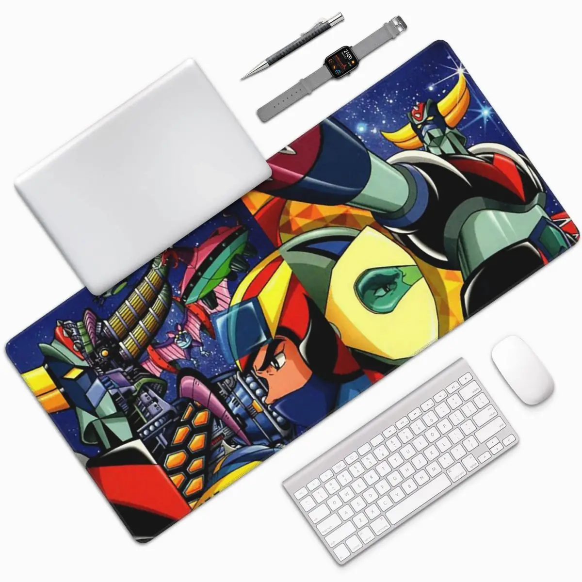 Goldorak Anime UFO Robot Grendizer Large Mouse Pad Computer Keyboard Mouse Mat PC Laptop Desk Mat Office Accessories Table Mats