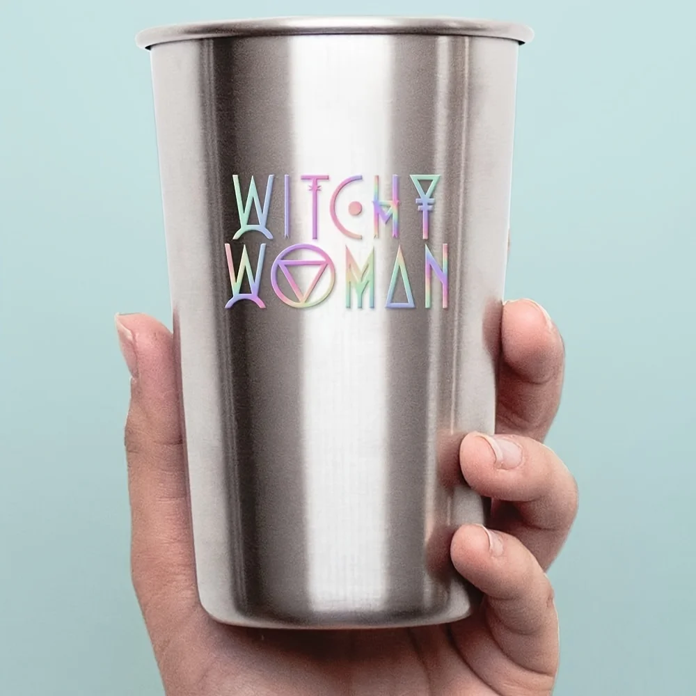 

laptop phone accessories helmet car window mug door wall Transparent sticker witch woman premium waterproof vinyl sticker