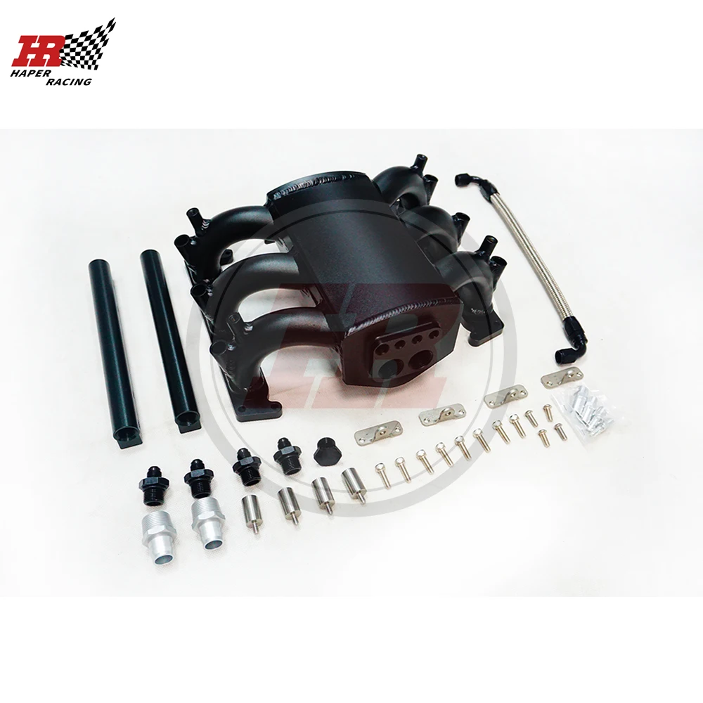 HP RACING  Billet Aluminum Intake Manifold Kit For S4 A4 A6 Allroad B5 2.7T Engine 2000-2003