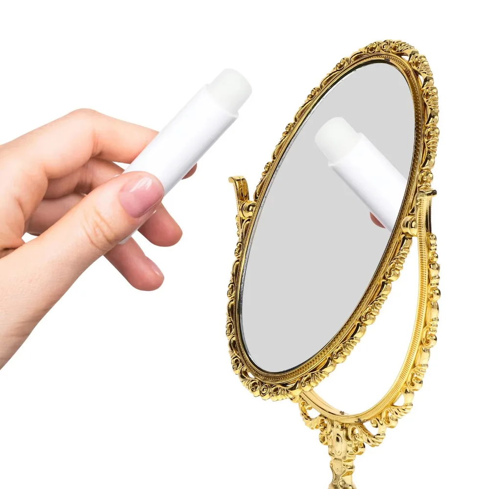 Double-sided Rotation Makeup Mirror With Frame 360 Degree Rotation Desktop Makeup Mirror High Definition Vintage Cosmetic Mirror