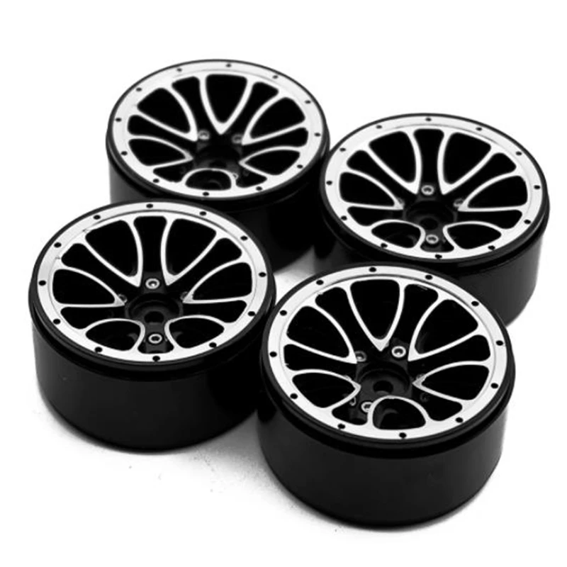 4 Pcs Metal Alloy 1.9 Inch Beadlock Wheel Rims Hubs For Axial SCX10 TAMIYA CC01 D90 D110 1/10 RC Crawler Car Parts