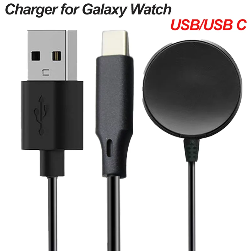 Watch Wireless Charger For Galaxy Watch 7 8 Pro Active 2 Portable USB Type C Cable Fast Charging Dock Station