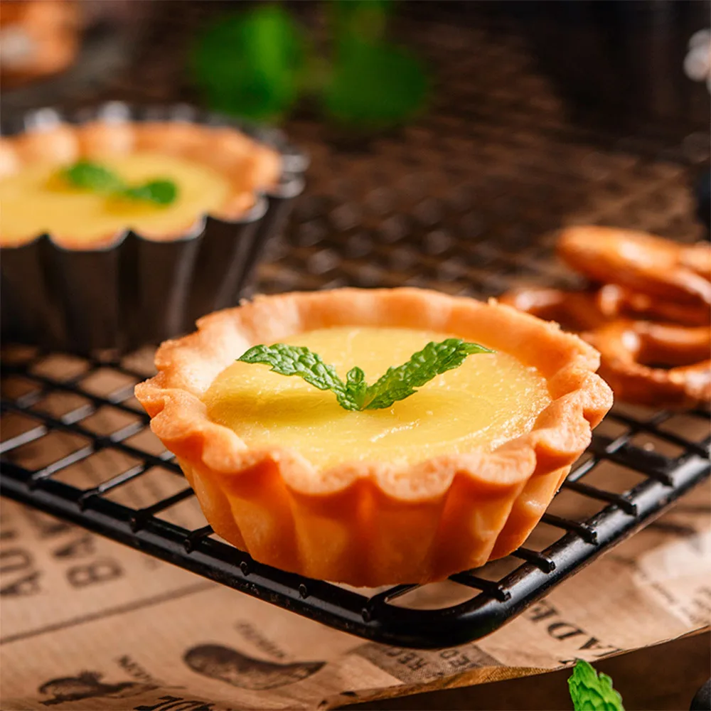 36/12pc Egg Tart Mould Cookie Muffin Baking Model Cupcake Tray for Home Kitchen Bake Pudding Cup Reusable DIY Cake Dessert Molds