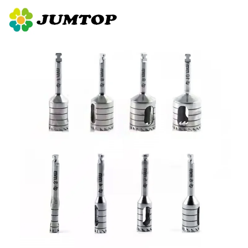 

JUMTOP Dental Implant Trephine Drill Bur Tissue Punch Bone Saw Disk Surgical Implant Bone Harvest Drill