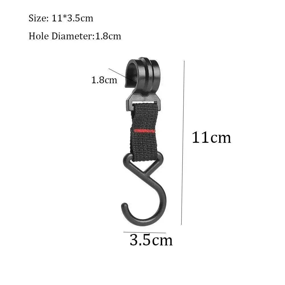 5PCS Outdoor camping storage rack hook, plastic steel buckle, load-bearing clothing hook