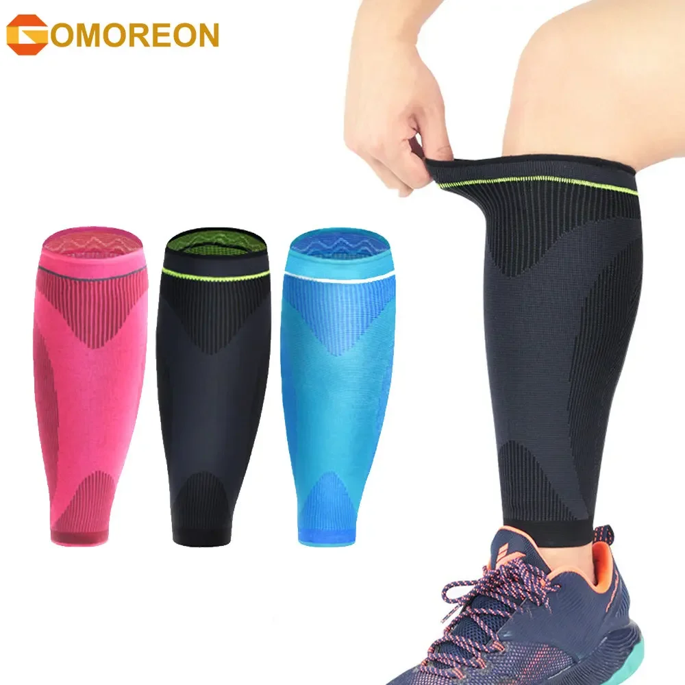 

Sports Compression Leg Sleeve Basketball Football Calf Support Running Antiskid Shin Guard Cycling Leg Warmers Sun UV Protection