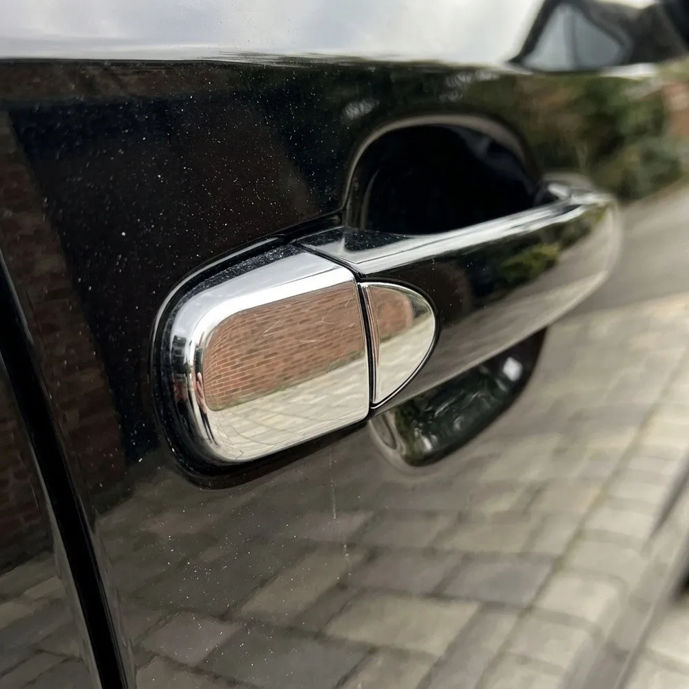 For Vehicle for Security Upgrade Electroplating Door Handle Key Hole Cover Car Keyhole Cover Accessory Anti-theft Cover