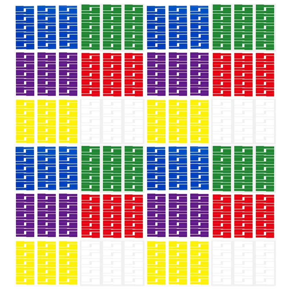 

24 Sheets Colorful Cable Labels Waterproof Tear resistant Adhesive Write on Stickers Wire Management Home Office