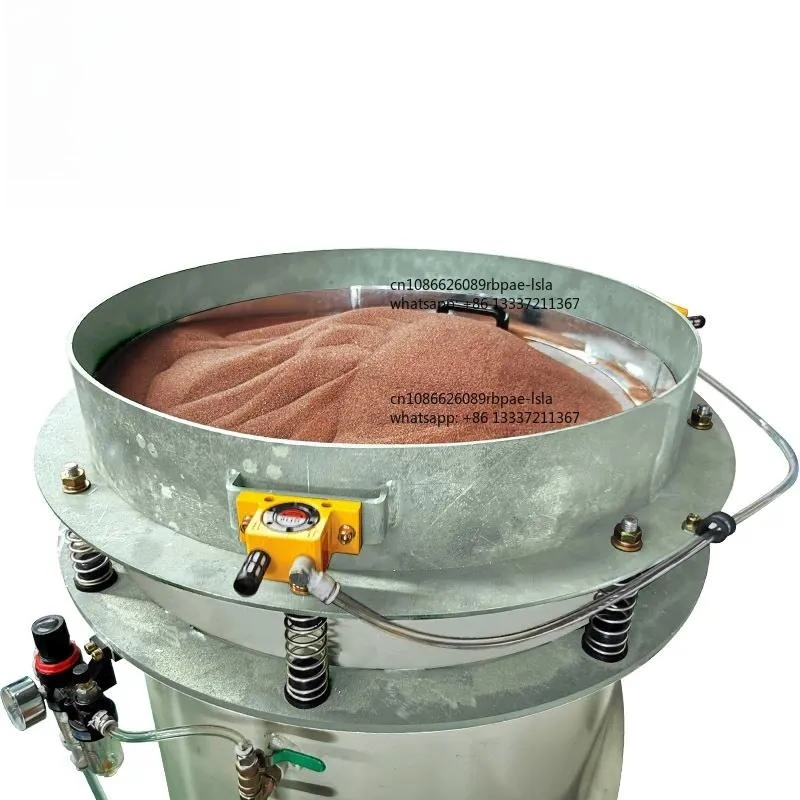 Stone Machinery Air-operated Waterjet Garnet Abrasive Vibratory Screening System for Water Jet Machine