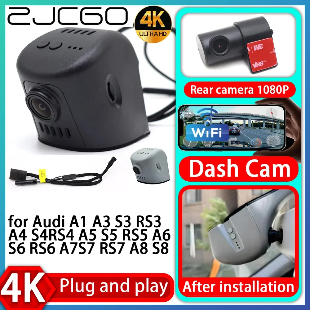 

UHD 4K 2160P Plug and Play DVR Dash Cam UHD Video Recorder for Q3 RSQ3 Q7 SQ7 R8 Q8 SQ8 RSQ8 TT TTS TTRS Q5 SQ5 Q4 e-tron GT