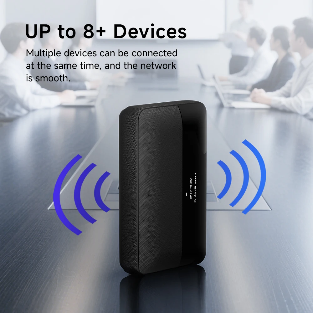 4G Lte Router Wireless Wifi Portable Modem Mini Outdoor Hotspot Pocket Mifi 150mbps Sim Card Slot Repeater 6000mAh Long life