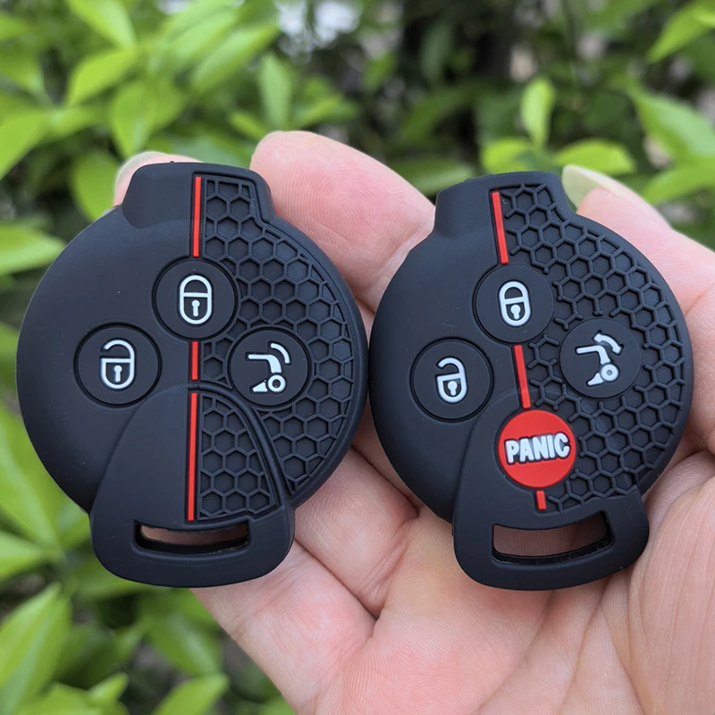 Funda de Silicona para Llave de Coche Benz Brabus 451, para Benz Smart 450 City Coupe Cabrio Crossblade Fortwo Roadster K Forfour