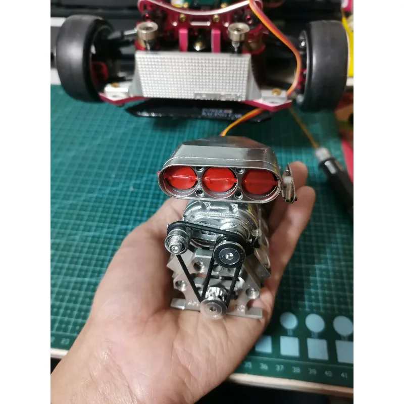 

Metal V8 Supercharger Engine Throttle Linkage Kit for 1/10 RC Crawler Car Traxxas TRX4 Defender AXIAL SCX10 RC4WD D90 Wraith VS4