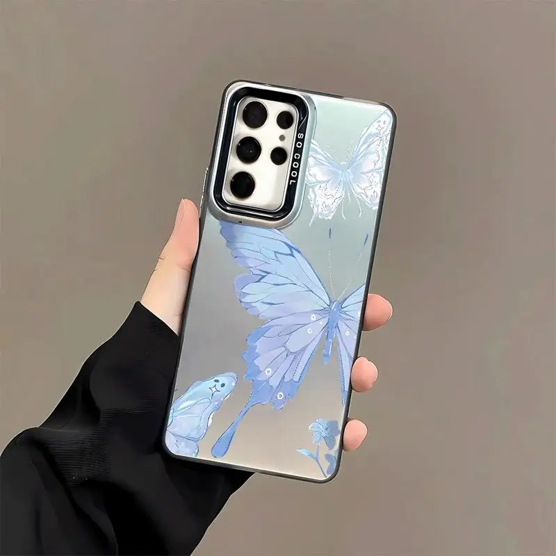 Phone Case for Samsung Galaxy A15 A25 A52 A72 A51 A71 4G A73 A55 A54 A53 A52s 5G Silicone Soft Shell Art Beautiful Butterfly