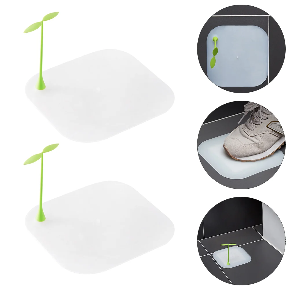 4 Pcs Sink Cover Bean Sprouts Floor Drain Toilet Plug Silica Gel Food Catcher Flat Tub Stopper