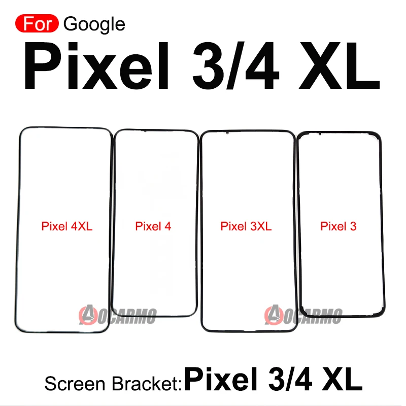 For Google Pixel 3 3XL 4 XL 5 5A 6Pro 6 Pro Front Screen Stand Middle Bezel Frame LCD Display Bracket Plastic Hoder Replacement