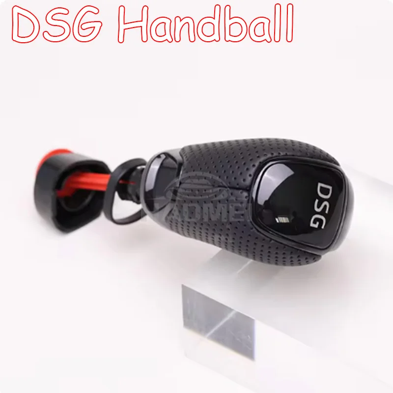 For Skoda Octavia Superb Yeti DSG Gear Shift Knob Leather With DSG LOGO Car Parts Gear Shift Head Car Accessories