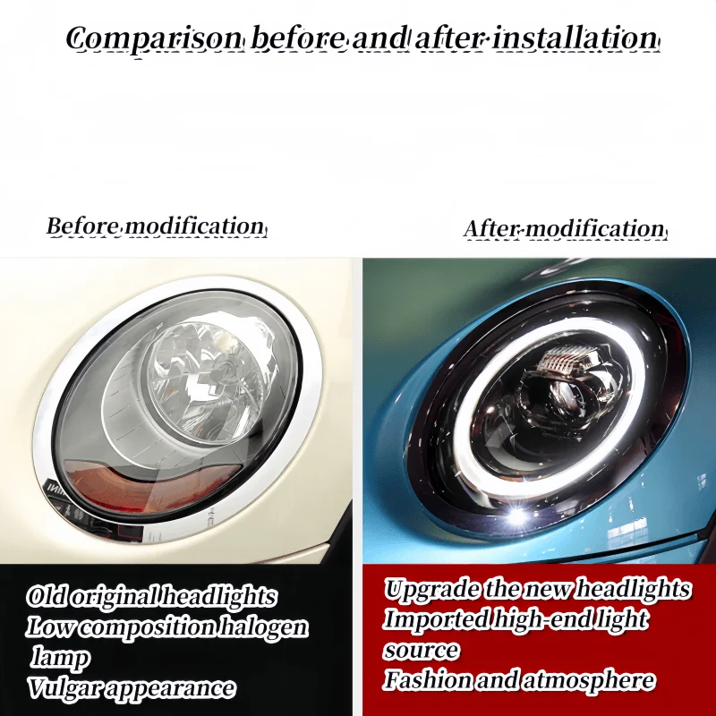 Car Headlights For BMW Mini F54 F55 F56 F57 2014-2021 full LED Headlamp Assembly Upgrade High Projector Lens Accessories KitCARS