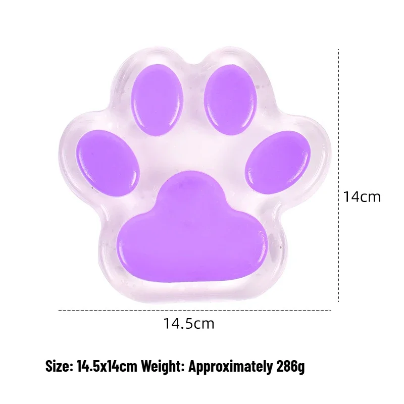 스트레스 릴리프 장난감 귀여운 거대한 고양이 발 젤리 질감으로 천천히 상승 짜기 십대 성인을위한 Fidget 감각 장난감 사무실 책상 선물