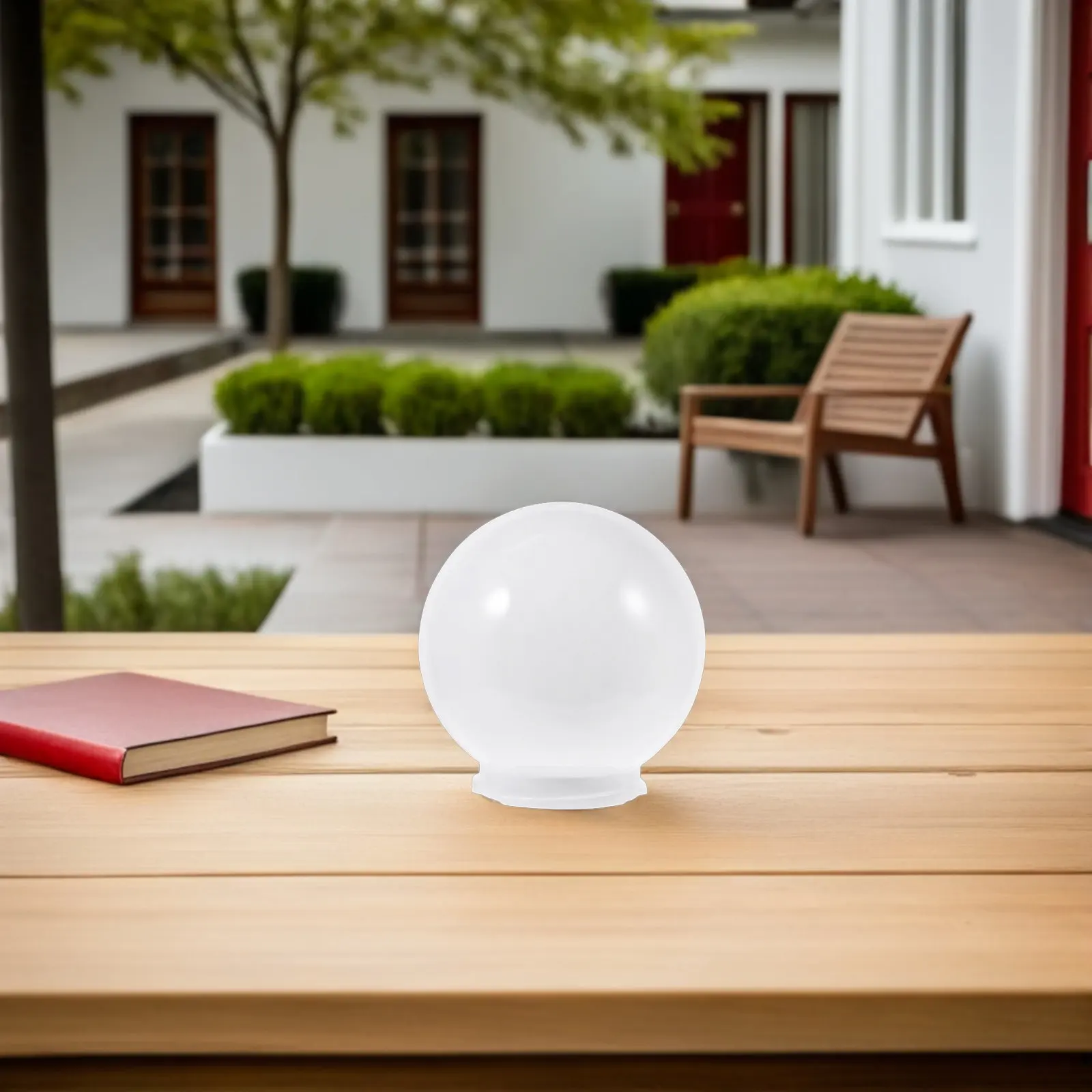 Spherical Lampshade Light Cover Acrylic Outdoor Globe Lampshade Wall Lamp Shade Post Lanterns Replacement Garden Decor