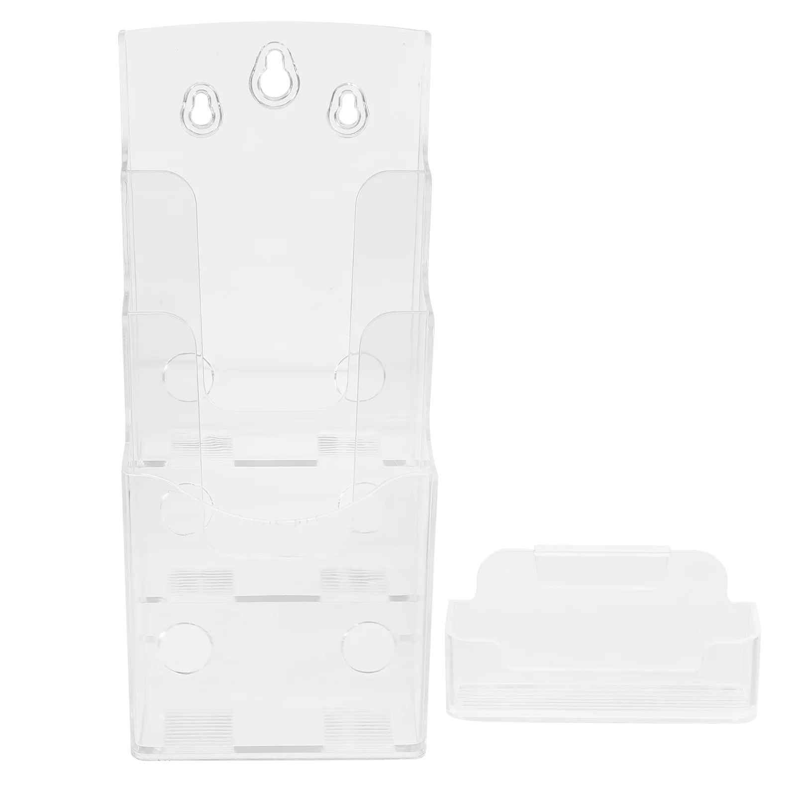 Business Card Holder for Desk Cards Clip Organizer Pp Name Stand Leaflet Display