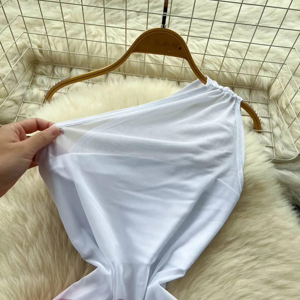 Chic vintage Diagonal collar print sleeveless slim Elegant Fairy korean fashion Boho Sundress women clothing Long dress