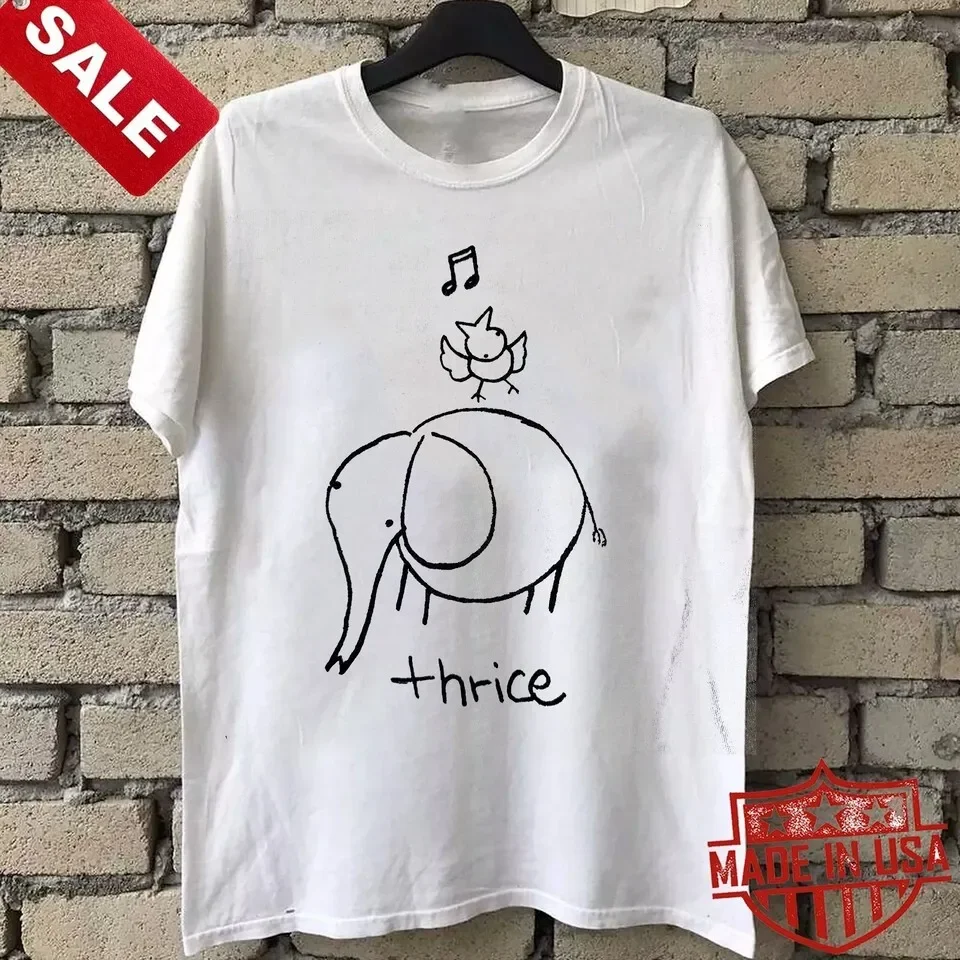 THRICE band Elephant Reprinted 2000s T Shirt Full Size S-5XL FH793