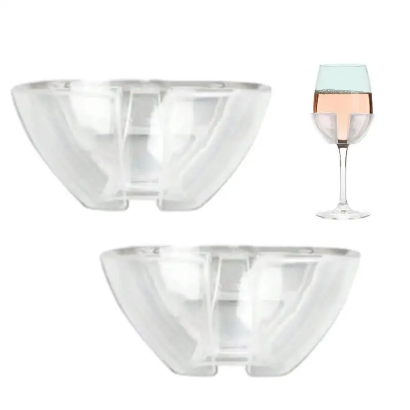 Wine Glass Holder for Shower Wall Mounted Bathtub Drink Holder Anti Slip Shower Caddy Traceless Wall Cup Holder for Relaxation