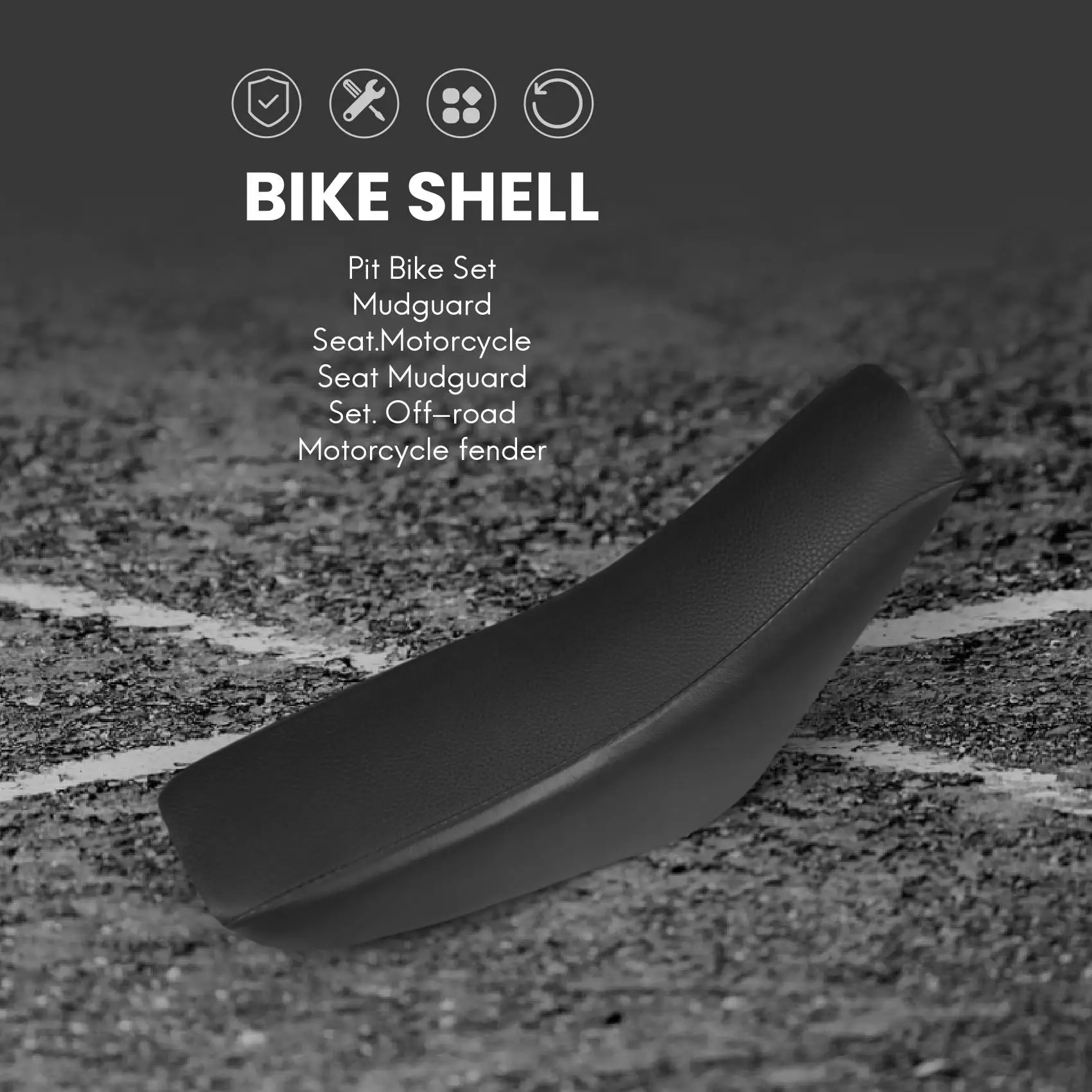 

AU28-8Pcs 50Cc 110Cc 125Cc 140Cc Пластиковый 4-тактный Crf50 Набор для внедорожного велосипеда Сиденье для брызговика - Наборы для самостоятельного изготовления мотоциклов