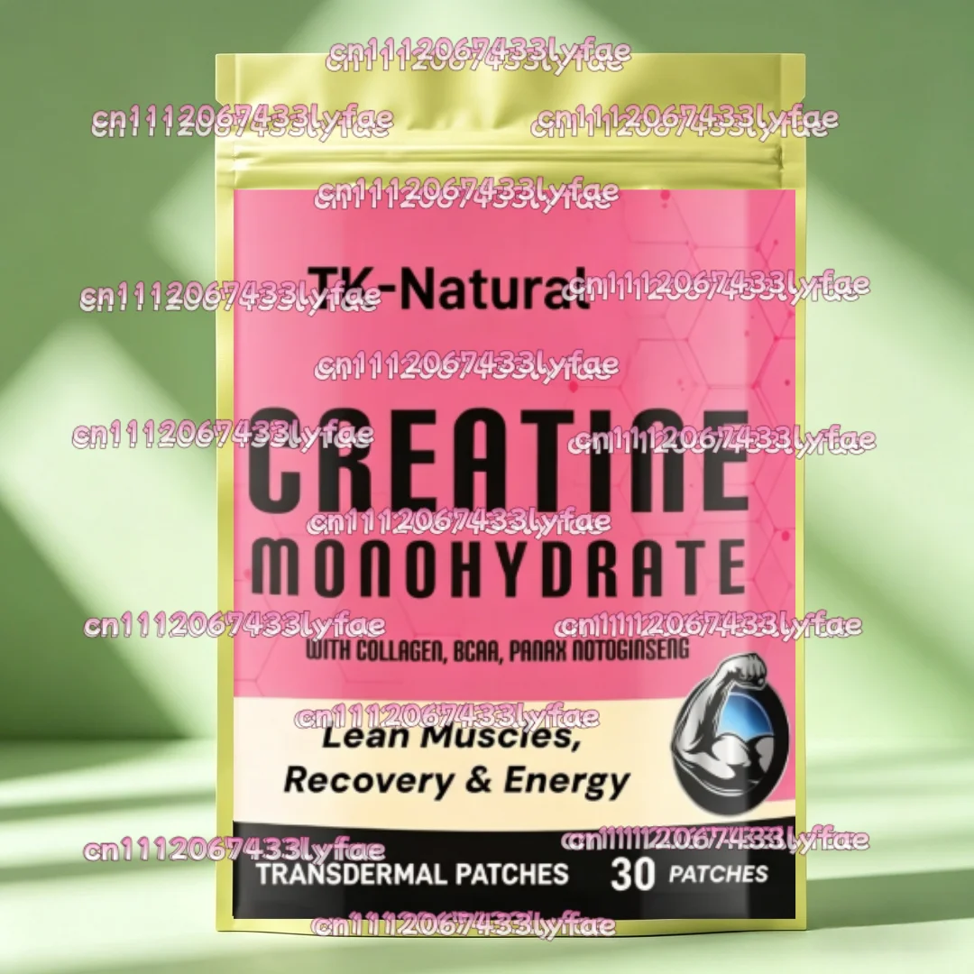 30 Patches Creatine monohydrate Transdermal Patches with Hydrolyzed Collagen for Women Lean Muscles, Recovery & Energy