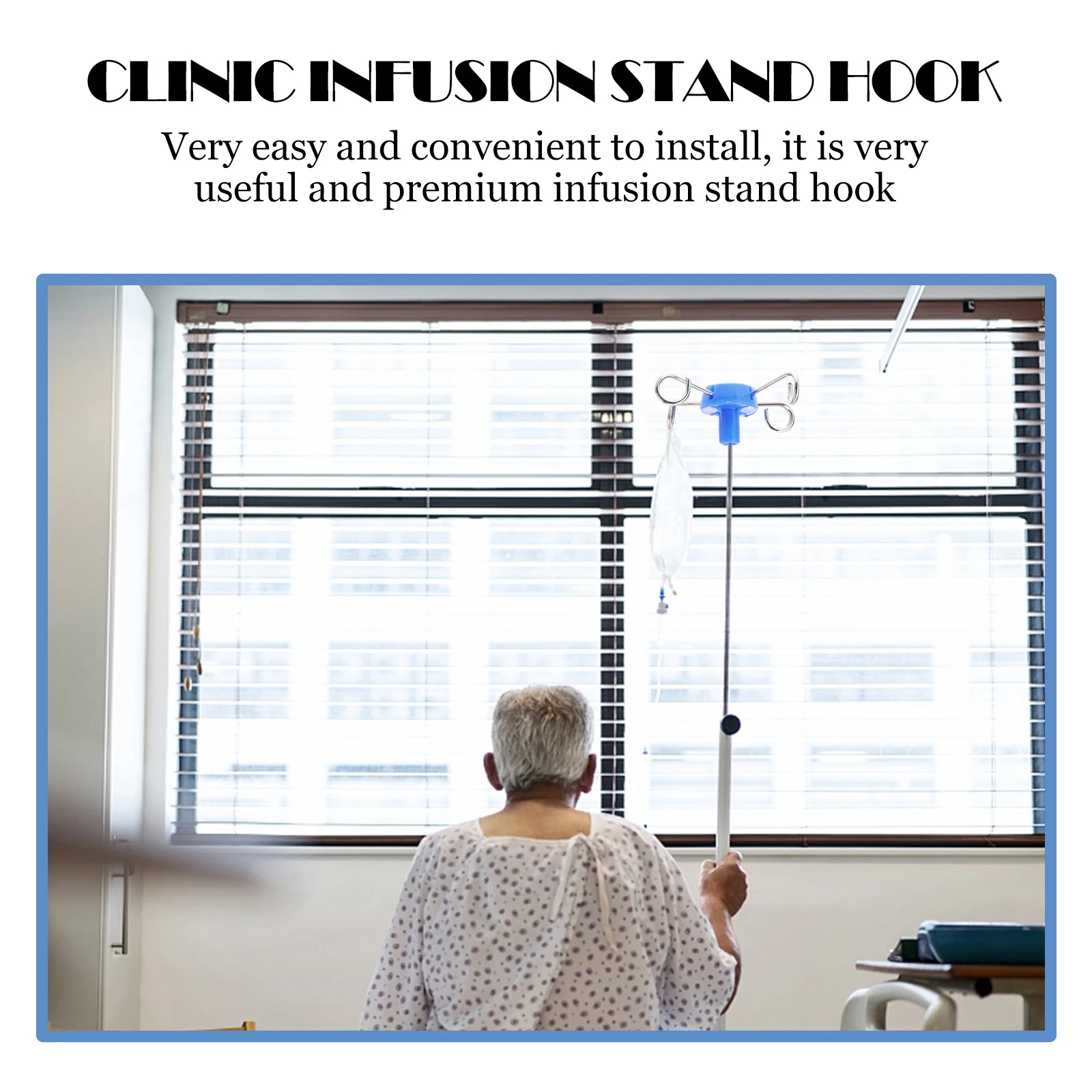

3 pcs Vertical Stand Hooks Stainless Steel Infusion Rack Hangers Hanging Hook For Infusion Bottle Clinic Hospital Use