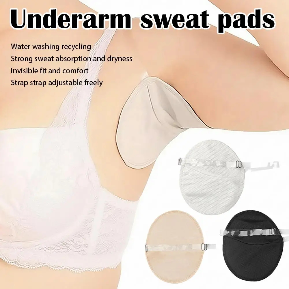 Washable Underarm Sweat Pad Reusable Absorbent Deodorant Pad Armpit Anti Sweat Pads Absorbing Guards Dress Sweat For Woman