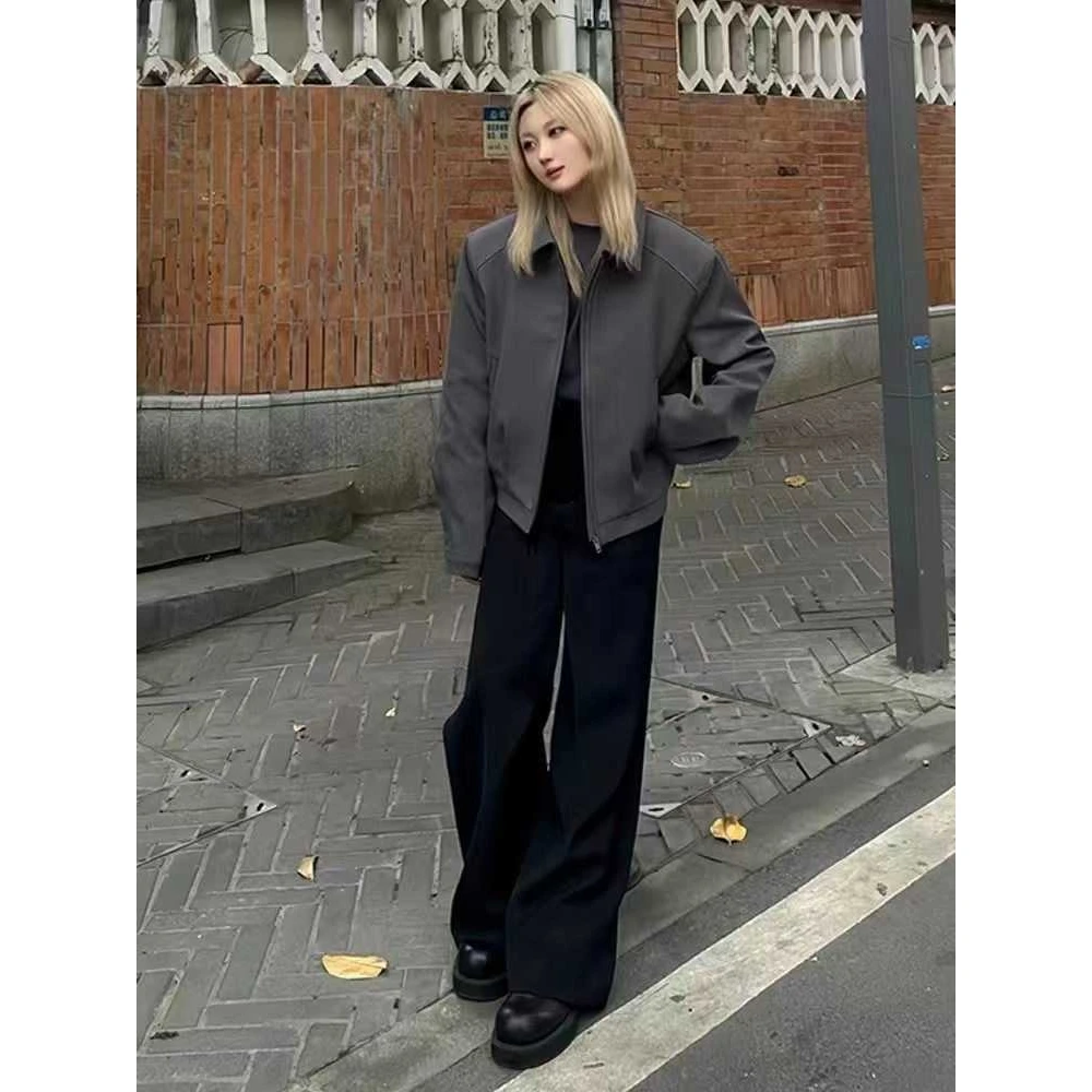 

Спортивная куртка-бомбер унисекс на молнии для весны и осени, стильная и модная верхняя одежда