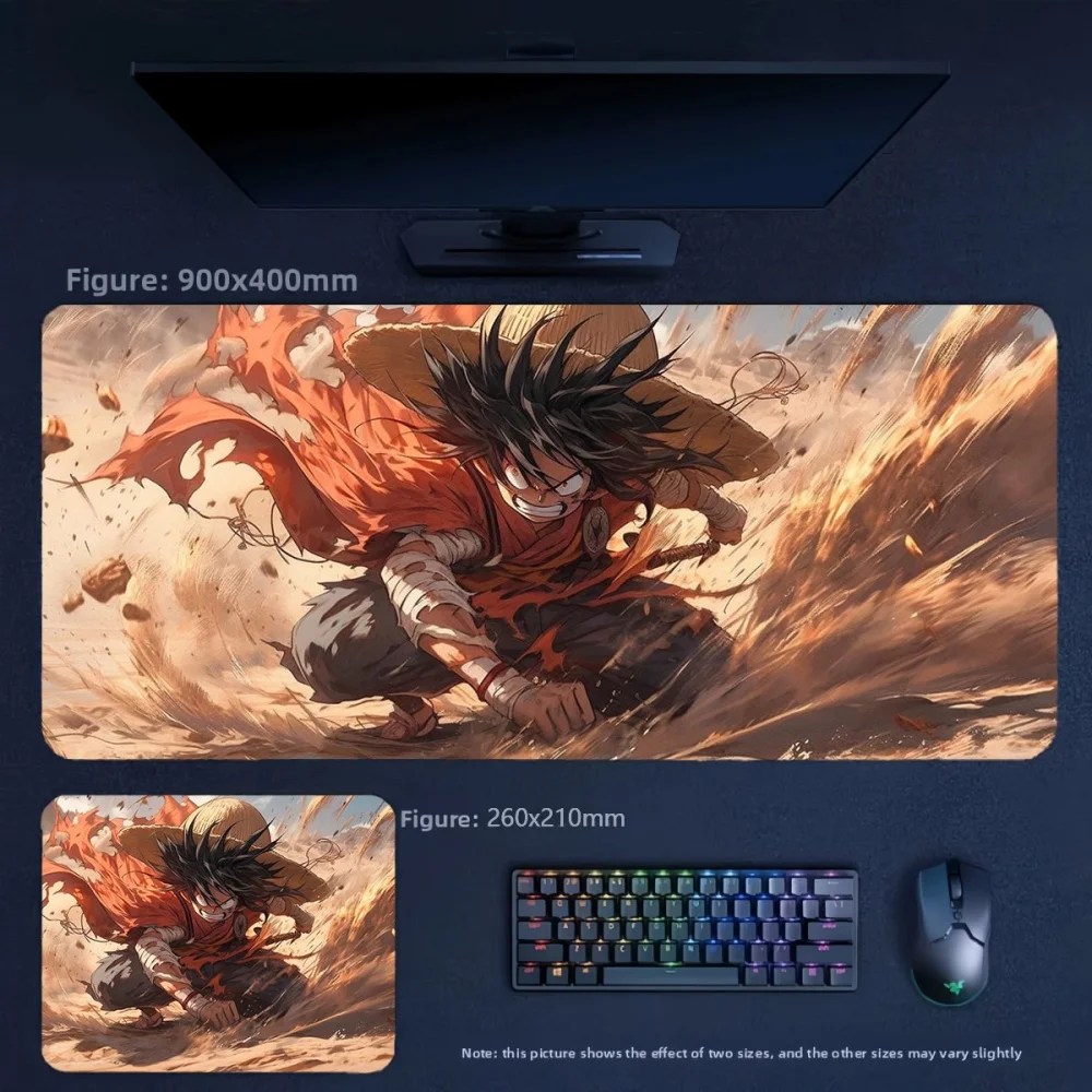 Fashion Trends Anime Leather Mouse Pad High Definition Cartoon Anime ONE PIECE Luffy Zoro Leather Mouse Pad Student Writing Pad