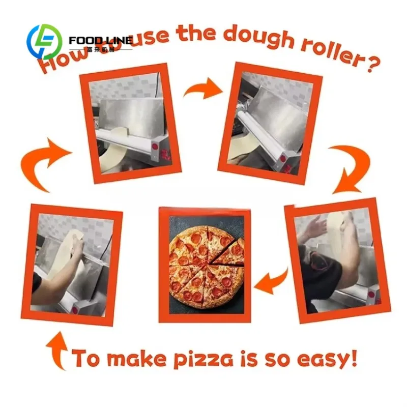 Professional Pizza Dough Sheeter Commercial Automatic Pizza Dough Pressing Machine Customized