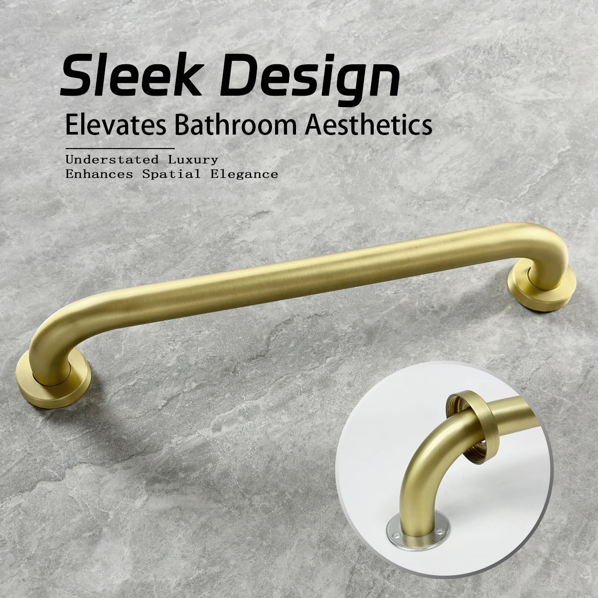 304 Stainless Steel Bathroom Shower Grab Bars, Safe and Barrier-Free Toilet Grab Bars for the Elderly, Safety Grab Bars for Bathtubs and Showers, Bathroom Grab Bars - Durable, Corrosion-Resistant, Drill-In Installation