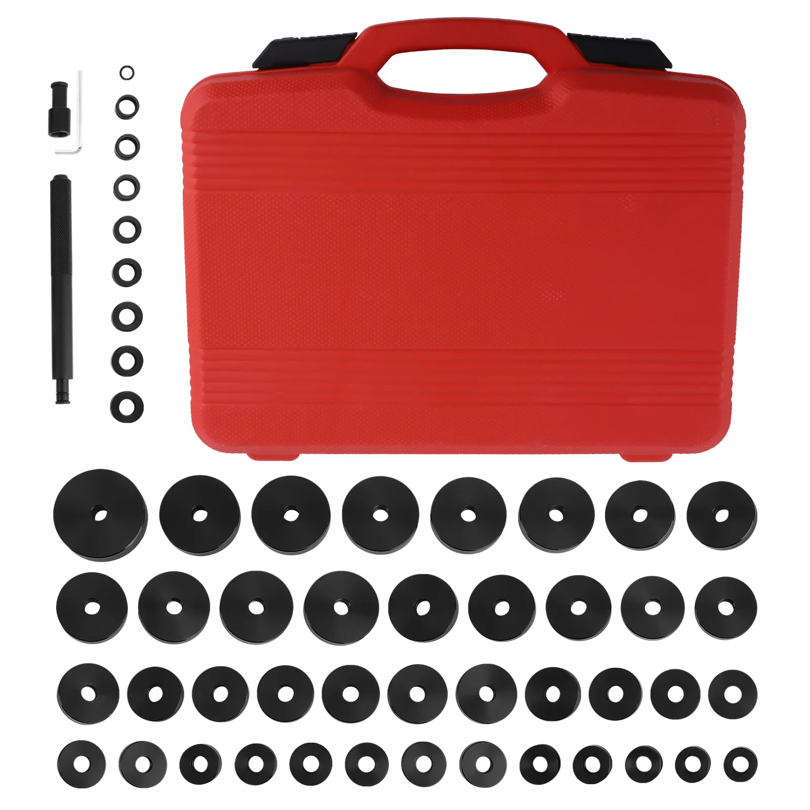 

MaXpeedingrods Seal Tool Bushing Bearing Press Push Disc Custom Driver Kit 18-65mm 52Pc 19 20