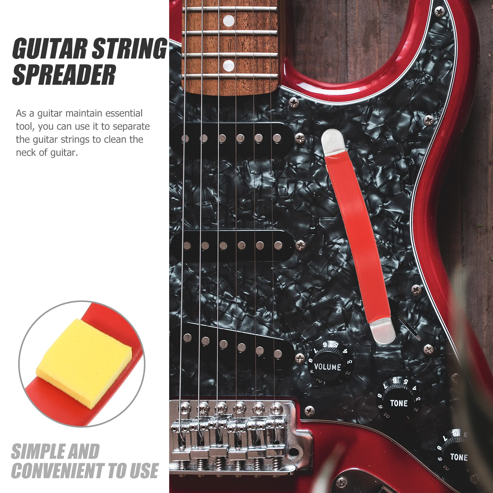 

Guitar String Spreader Metal Wear-Resistant Separator for Guitar Maintenance Repair Cleaning Polishing Luthier Supplies