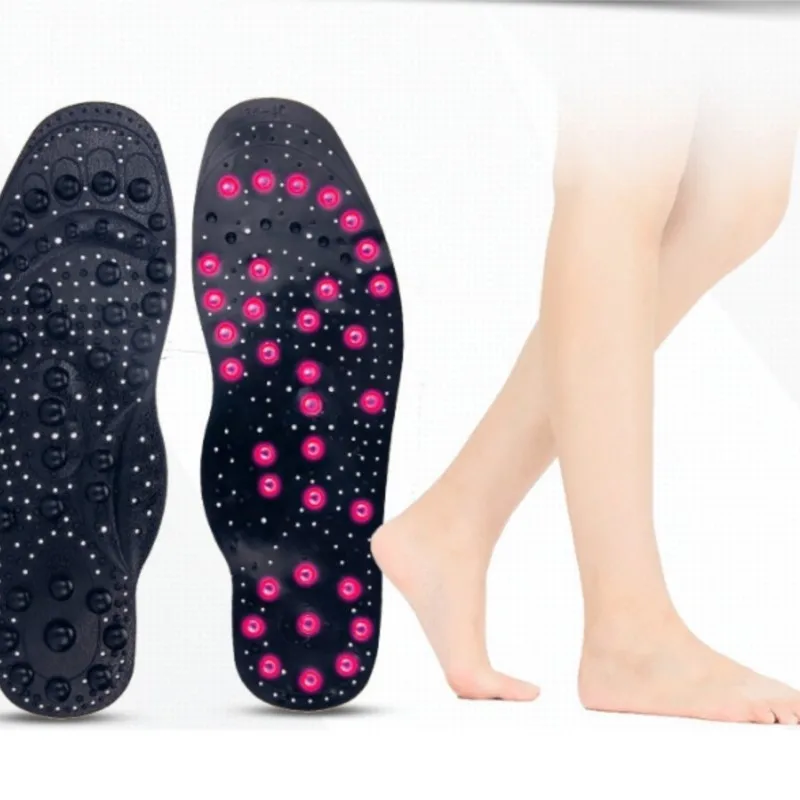 Foot Weight Loss Slimming Insole Health Care Shoe Pad SoleMagnetic Therapy Silicone Insoles Transparent Massage