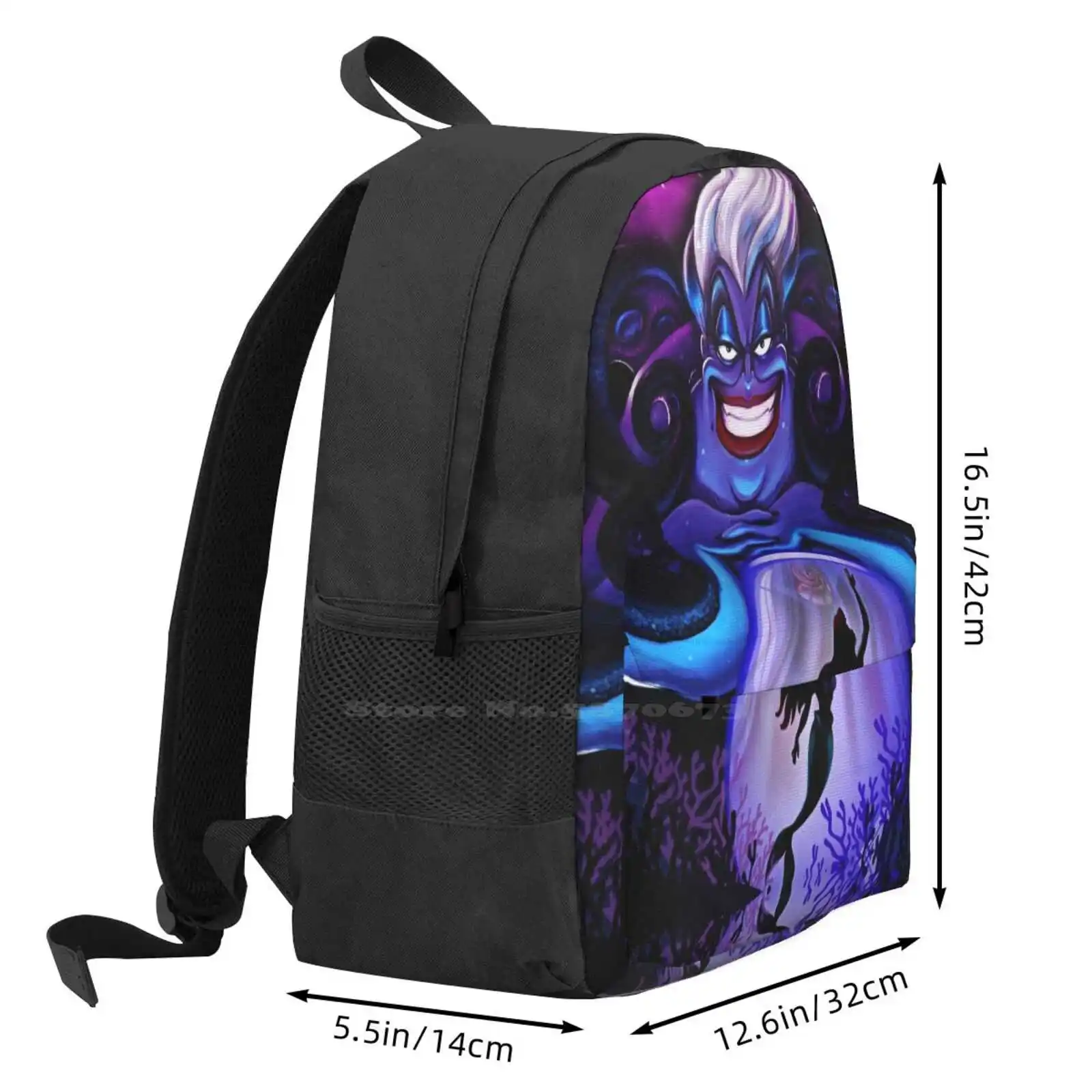 Ursula The Witch Of The Seas Hot Sale Backpack Fashion Bags Ursula Poor Unfortunate Souls Poor Souls In Disgrace Llittle